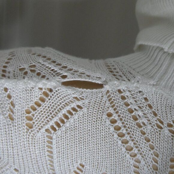 Free People Pretty in Pointelle White Bodysuit Sm - Picture 7 of 11